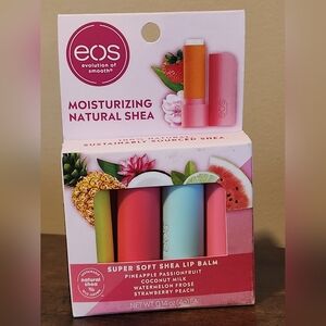 eos Super Soft Shea Lip Balm Set - Pink, Orange, Blue
